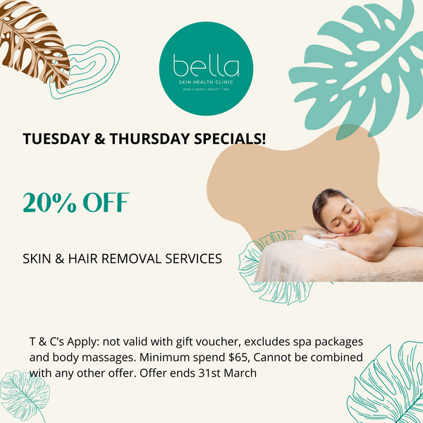 20% OFF All Services every Tuesday & Thursday!